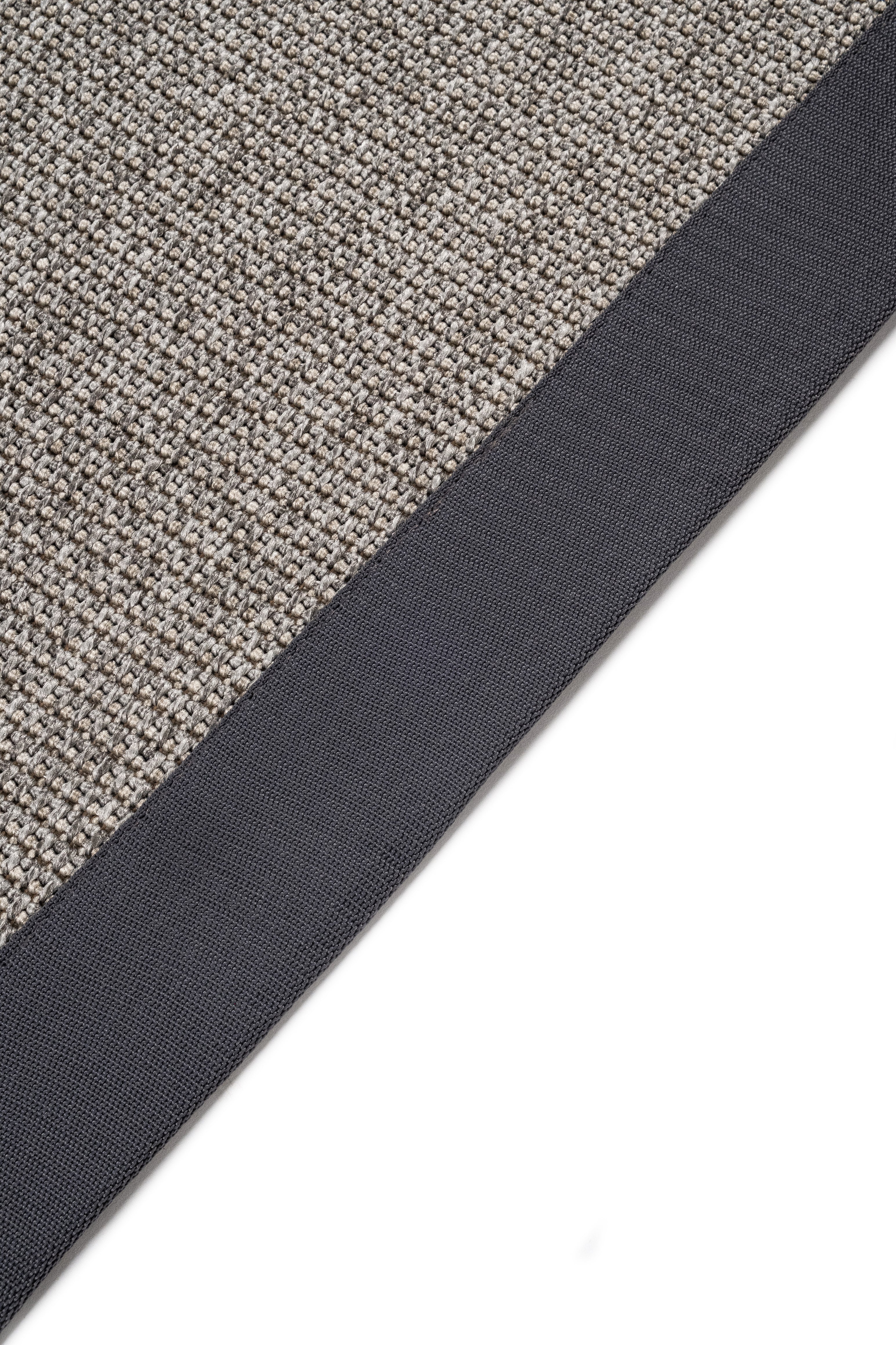 Suit SU02 Grey Cotton Bordure 08 Anthracite Salon Koridor Mutfak Sisal Halı