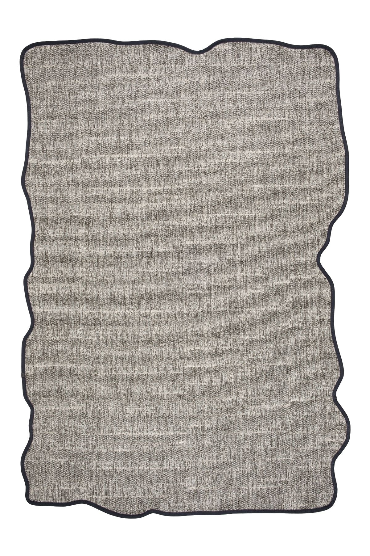Canvas 4 Look LK02 Grey Cotton Bordure 10 Black Amorf Sisal Halı