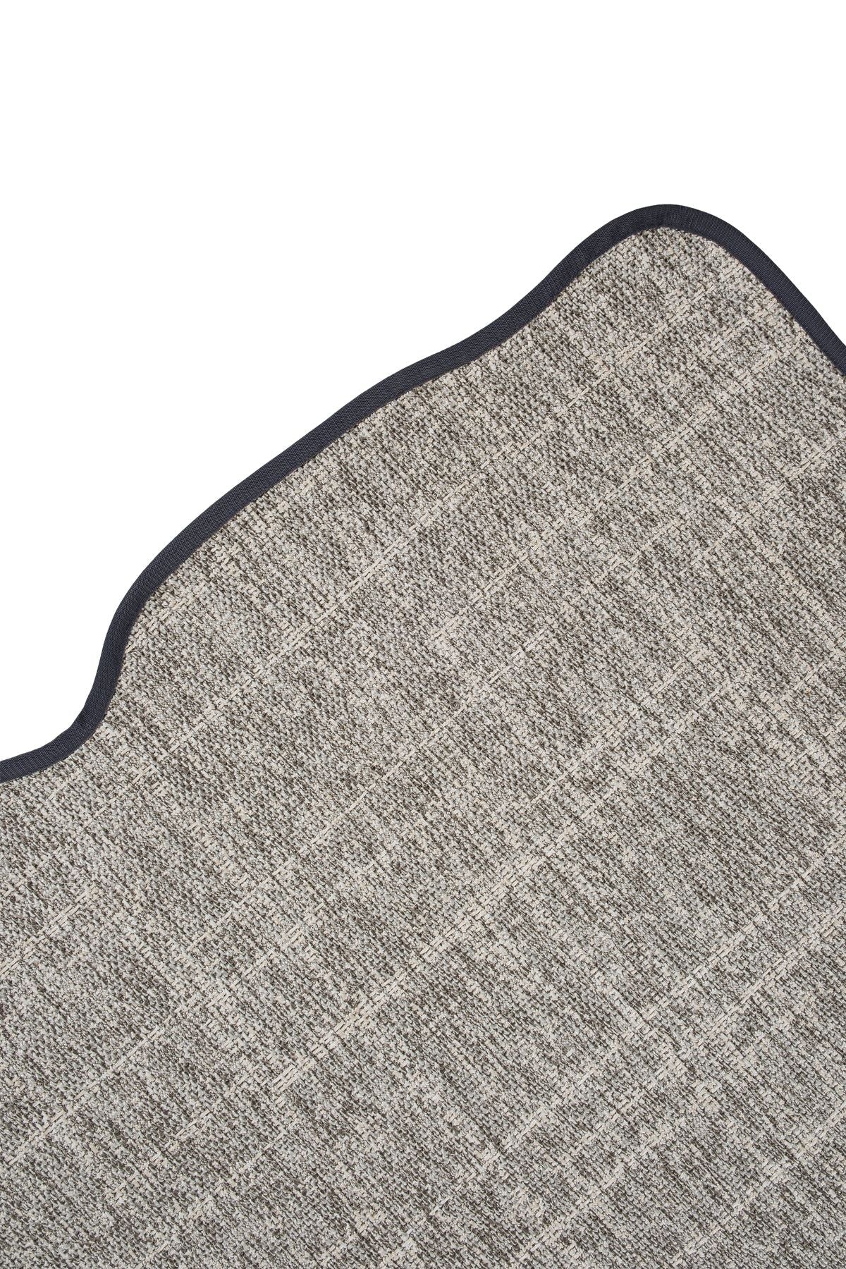 Canvas 4 Look LK02 Grey Cotton Bordure 10 Black Amorf Sisal Halı