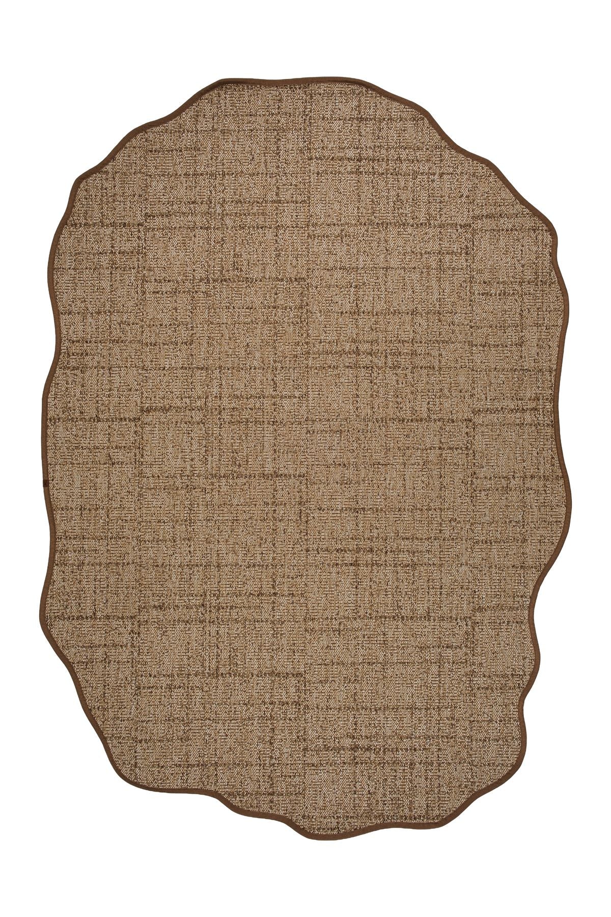 Canvas 1 Look LK03 Jut Cotton Bordure 04 Dark Beige Amorf Sisal Halı