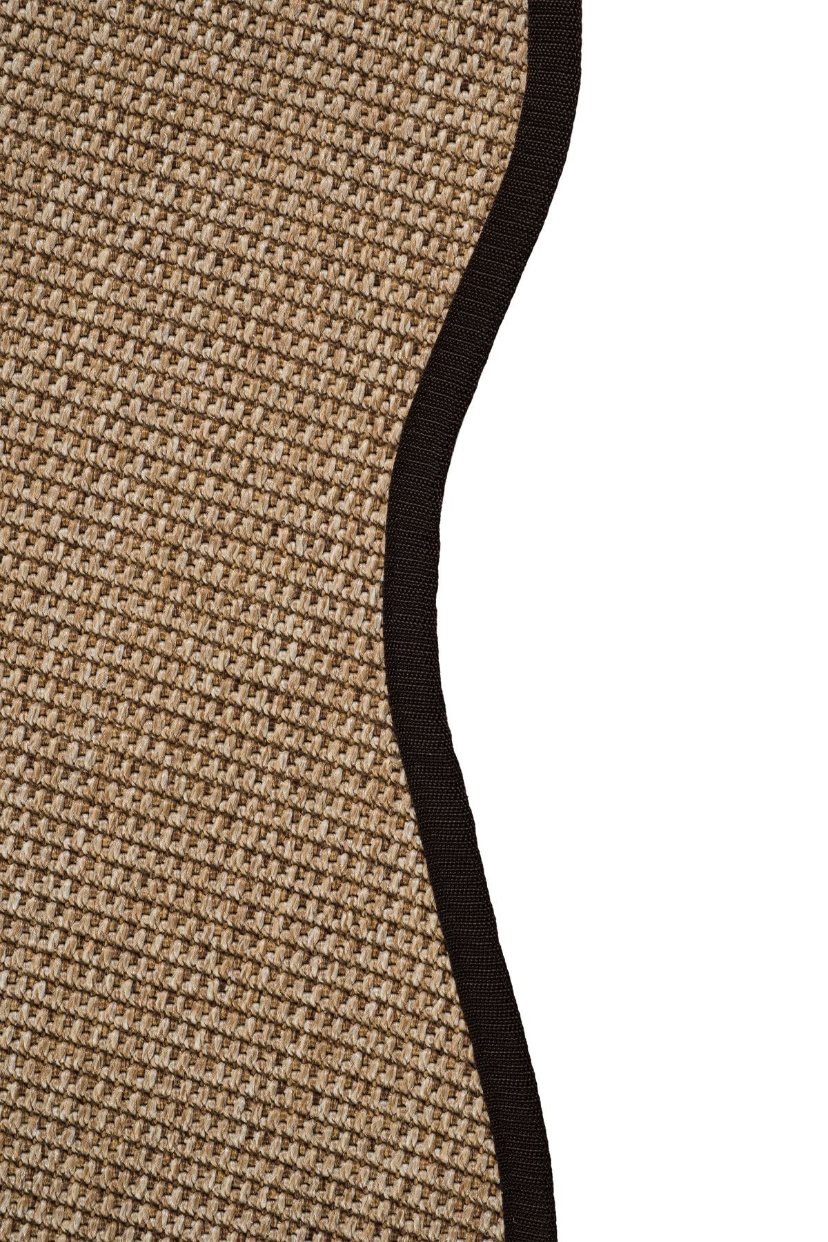 Canvas 2 Suit SU03 Jut Cotton Bordure 10 Black Amorf Sisal Halı