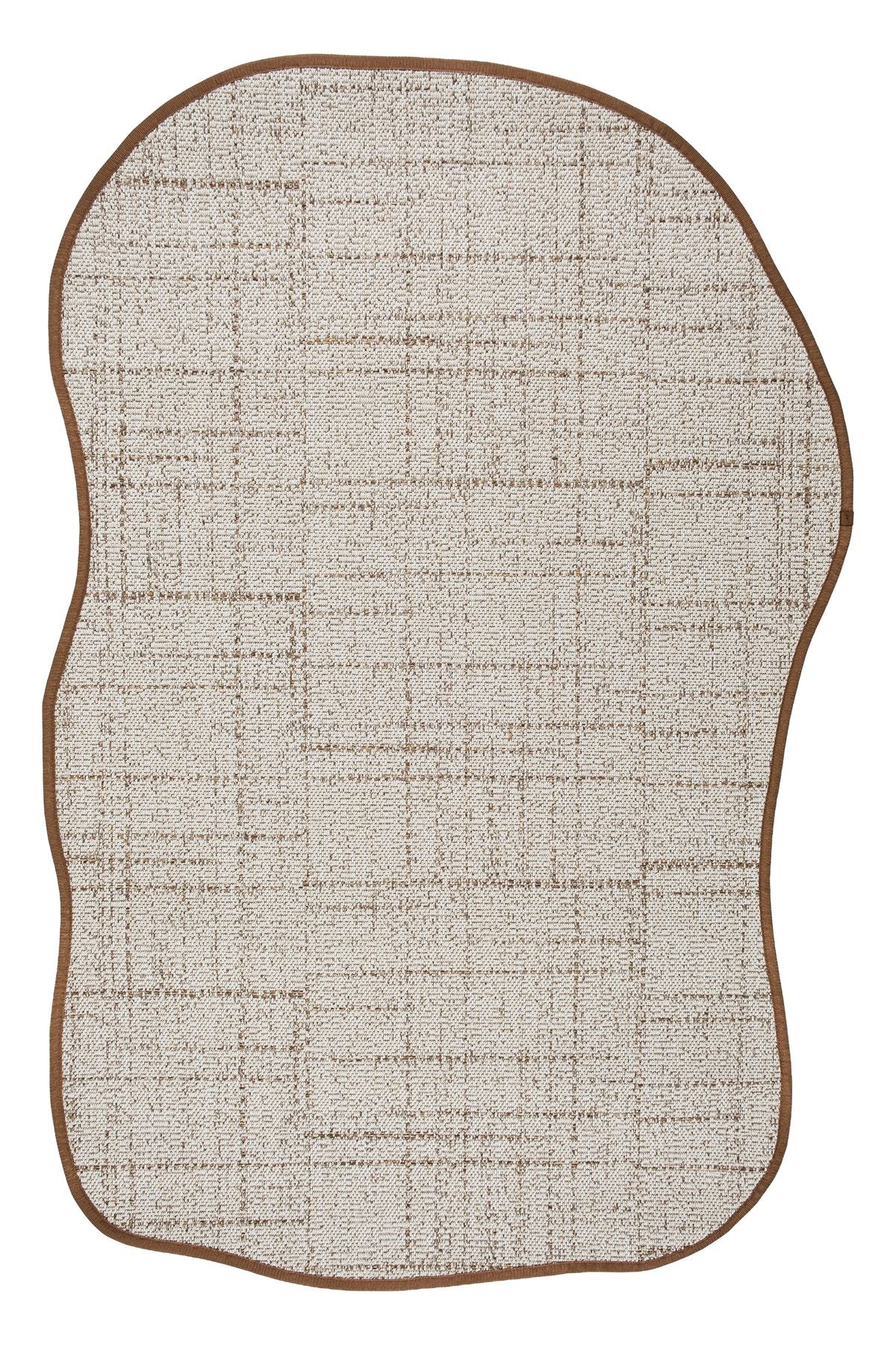 Canvas 3 Look LK01 Cream Cotton Bordure 04 Dark Beige Amorf Sisal Halı