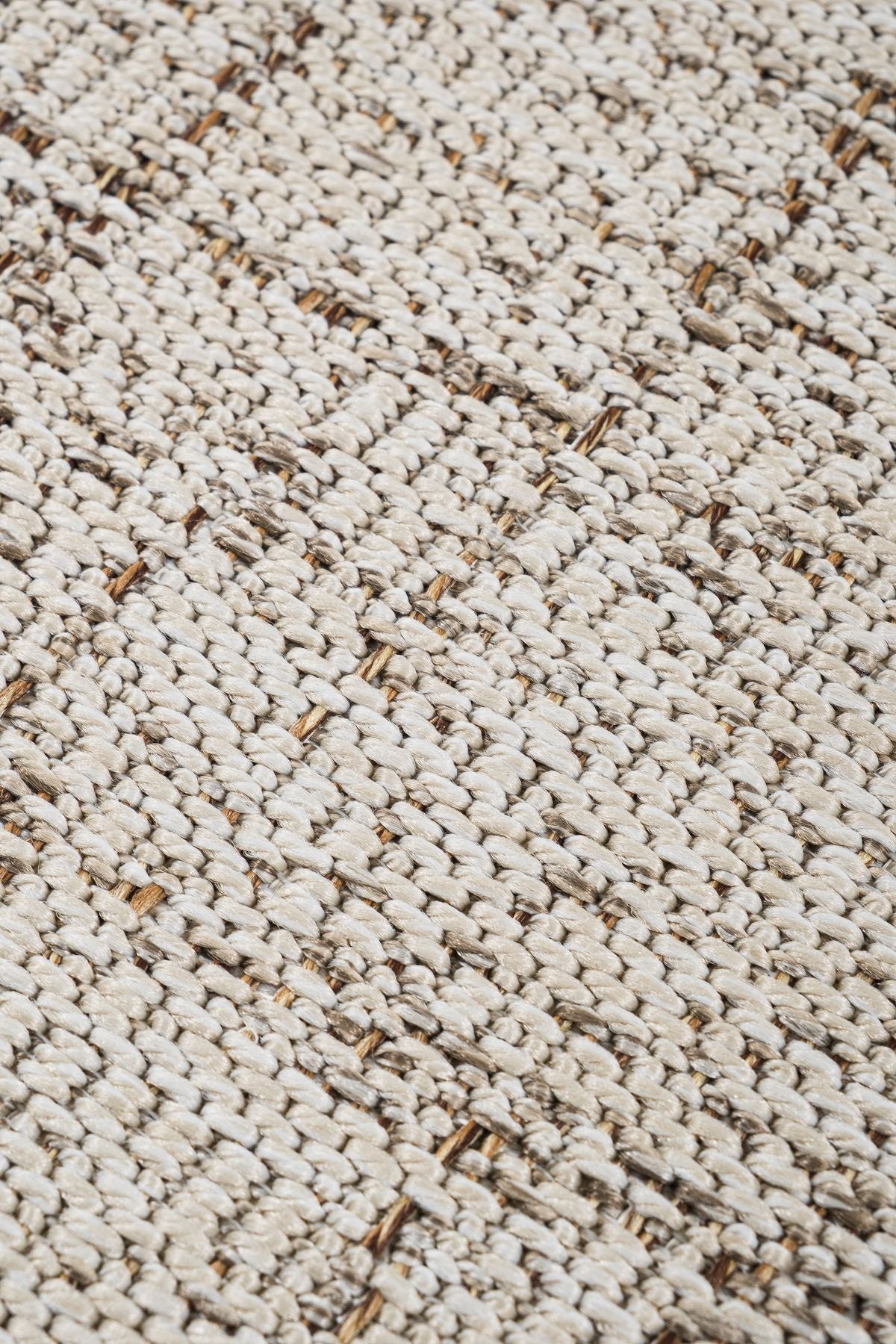 Canvas 3 Look LK01 Cream Cotton Bordure 04 Dark Beige Amorf Sisal Halı