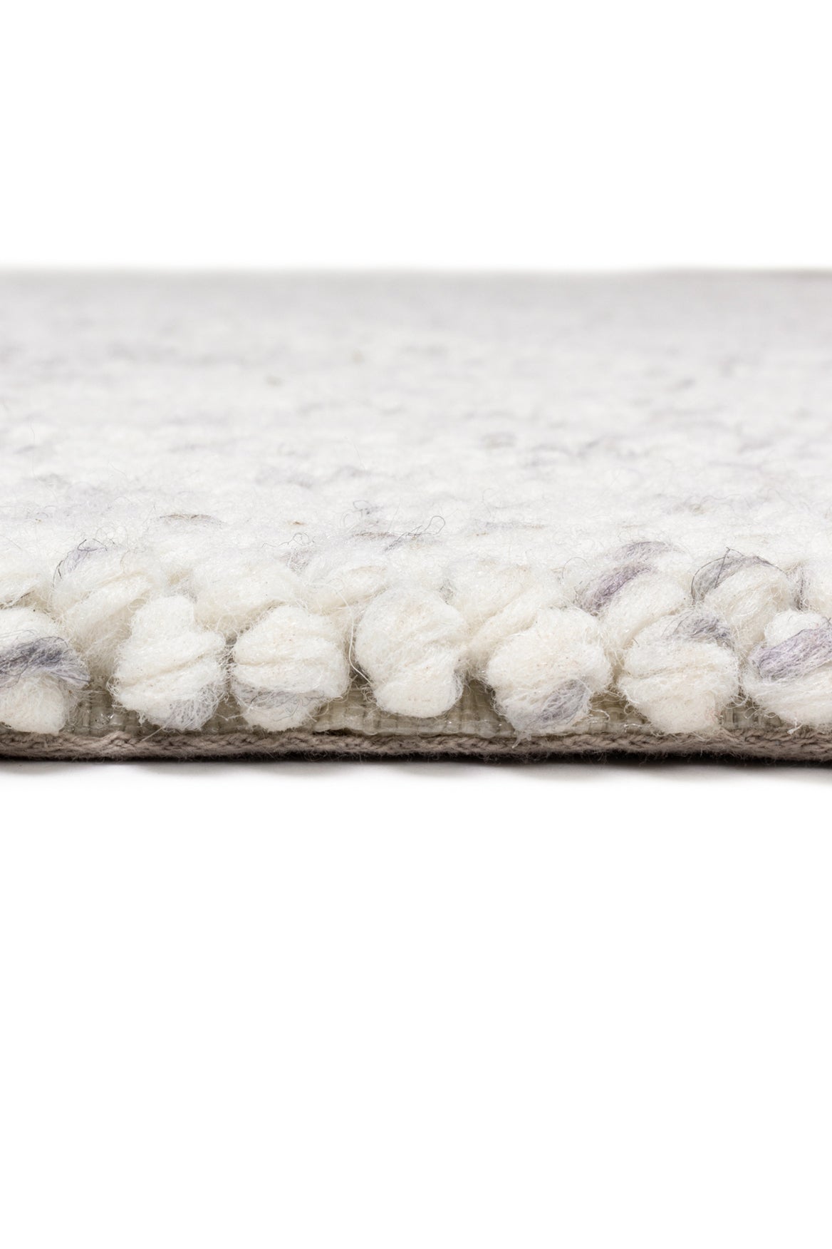 Polly PL 01 Cream Grey Natural Wool Carpet