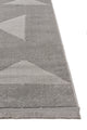 Sidney SD04 Grey Plush Textured Living Room Machine Carpet