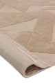 Sidney SD05 Beige Plush Textured Living Room Machine Carpet