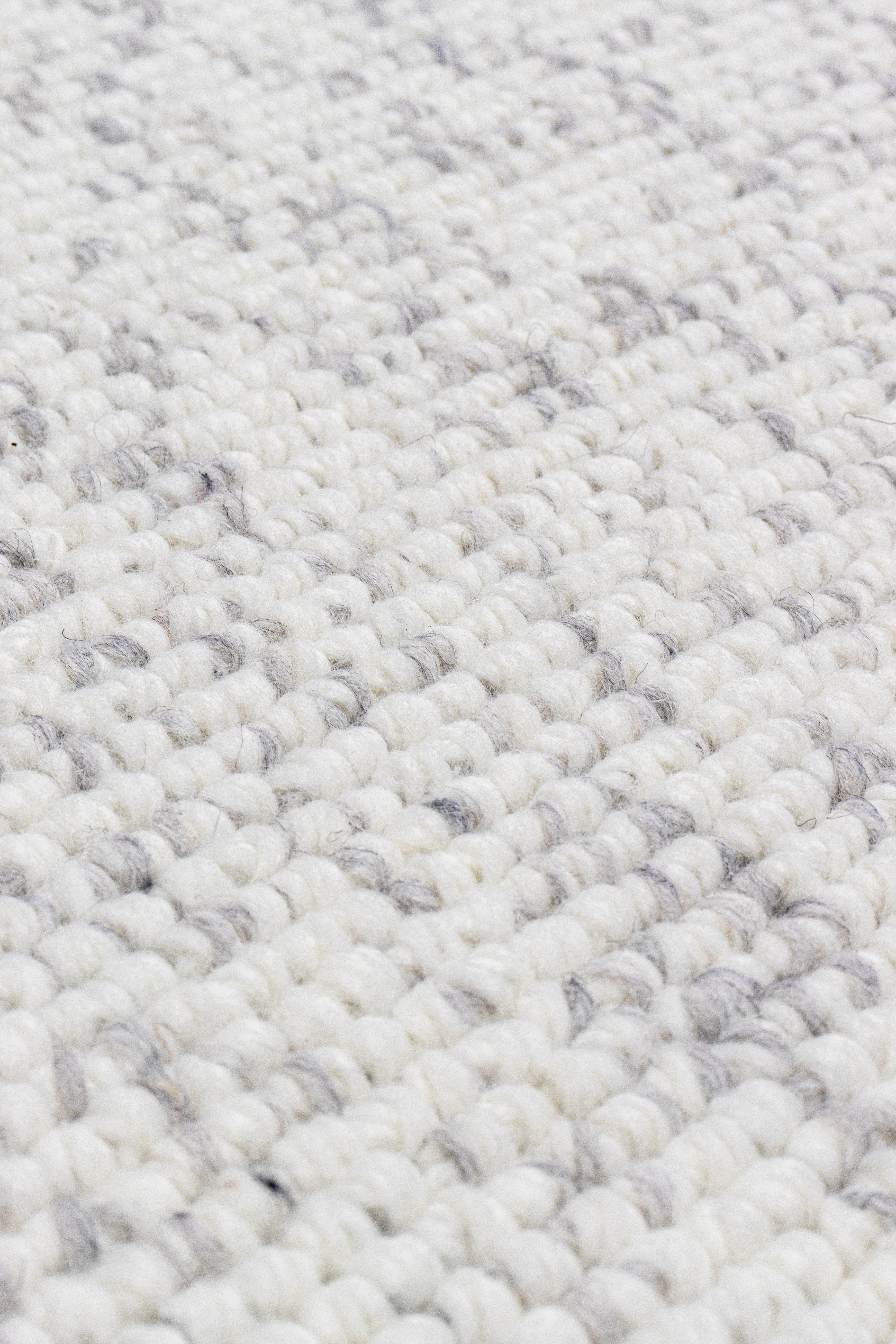 Polly PL 01 Cream Grey Natural Wool Carpet