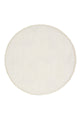 Sidney SDY03 Cream Round Plush Textured Living Room Machine Carpet