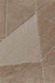 Sidney SDY05 Beige Round Plush Textured Living Room Machine Carpet