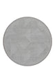 Sidney SDY04 Grey Round Plush Textured Living Room Machine Carpet
