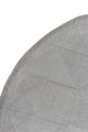 Sidney SDY04 Grey Round Plush Textured Living Room Machine Carpet