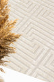 Pier PR01 Cream İskandinav Desenli Modern Salon Halısı