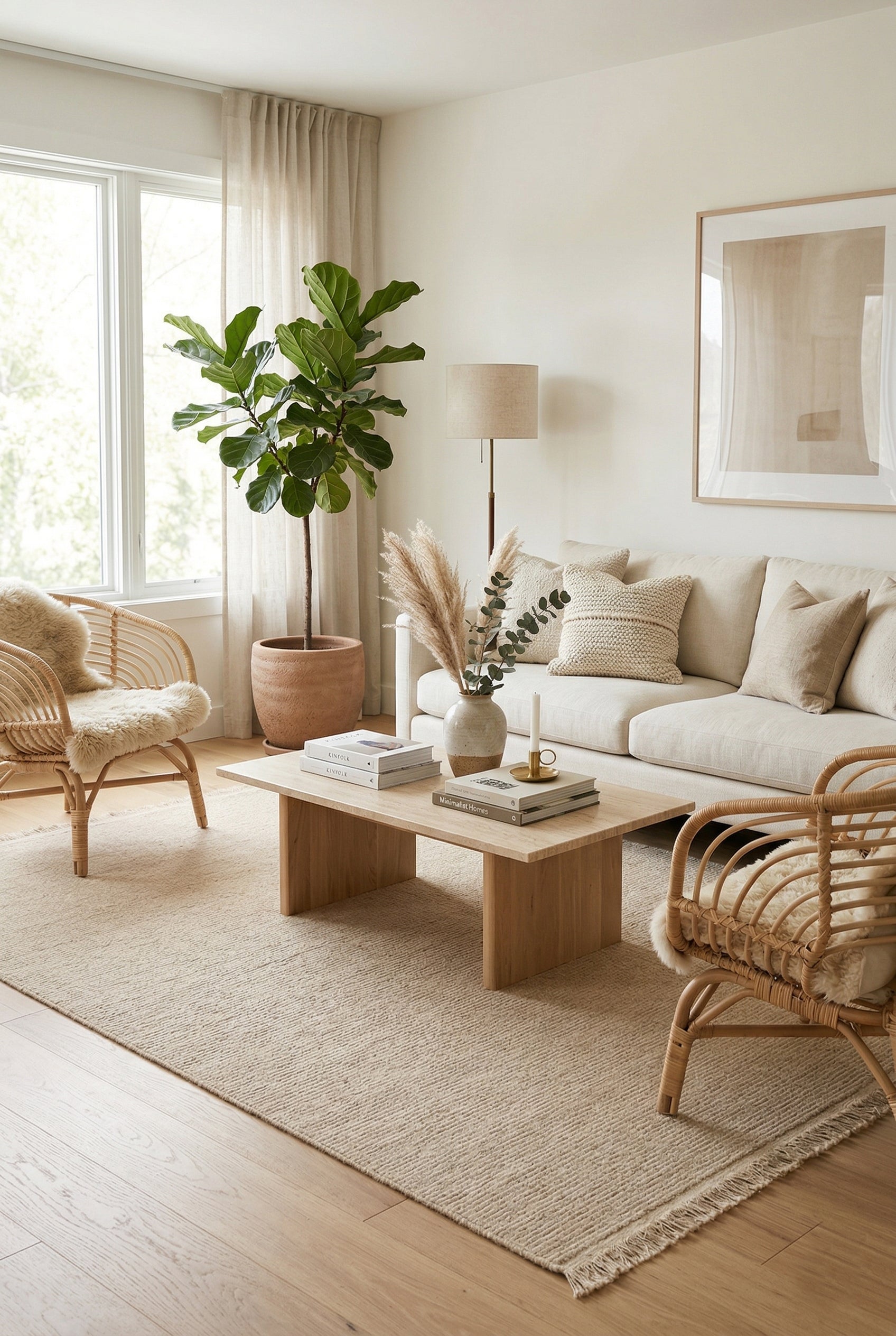 Nature 03 Beige Doğal Yeni Zelanda Yünü Halı