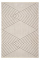 Sidney SD02 Cream Beige Plush Textured Living Room Machine Carpet