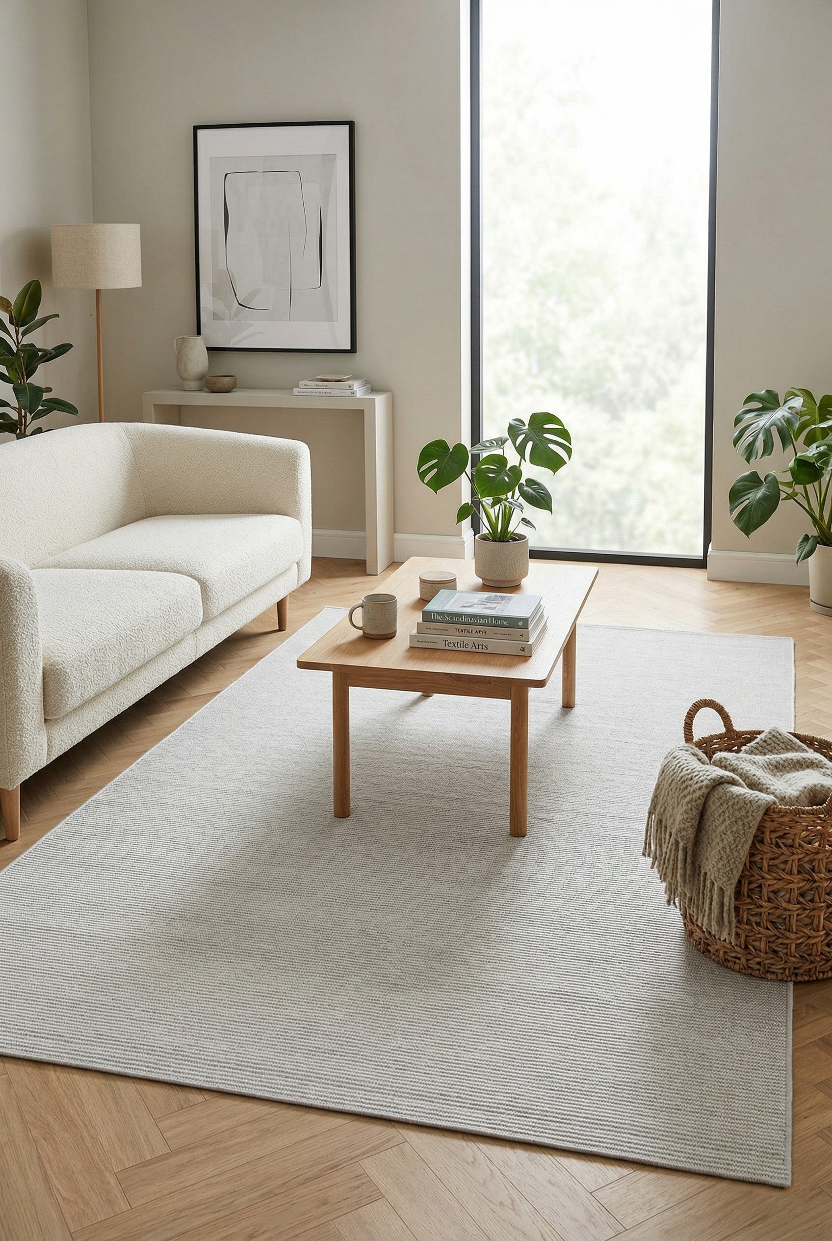 Suit 01 Cream Doğal Sisal Halı