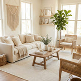 Suit SU01 Cream Biye 01 White Doğal Sisal Halı