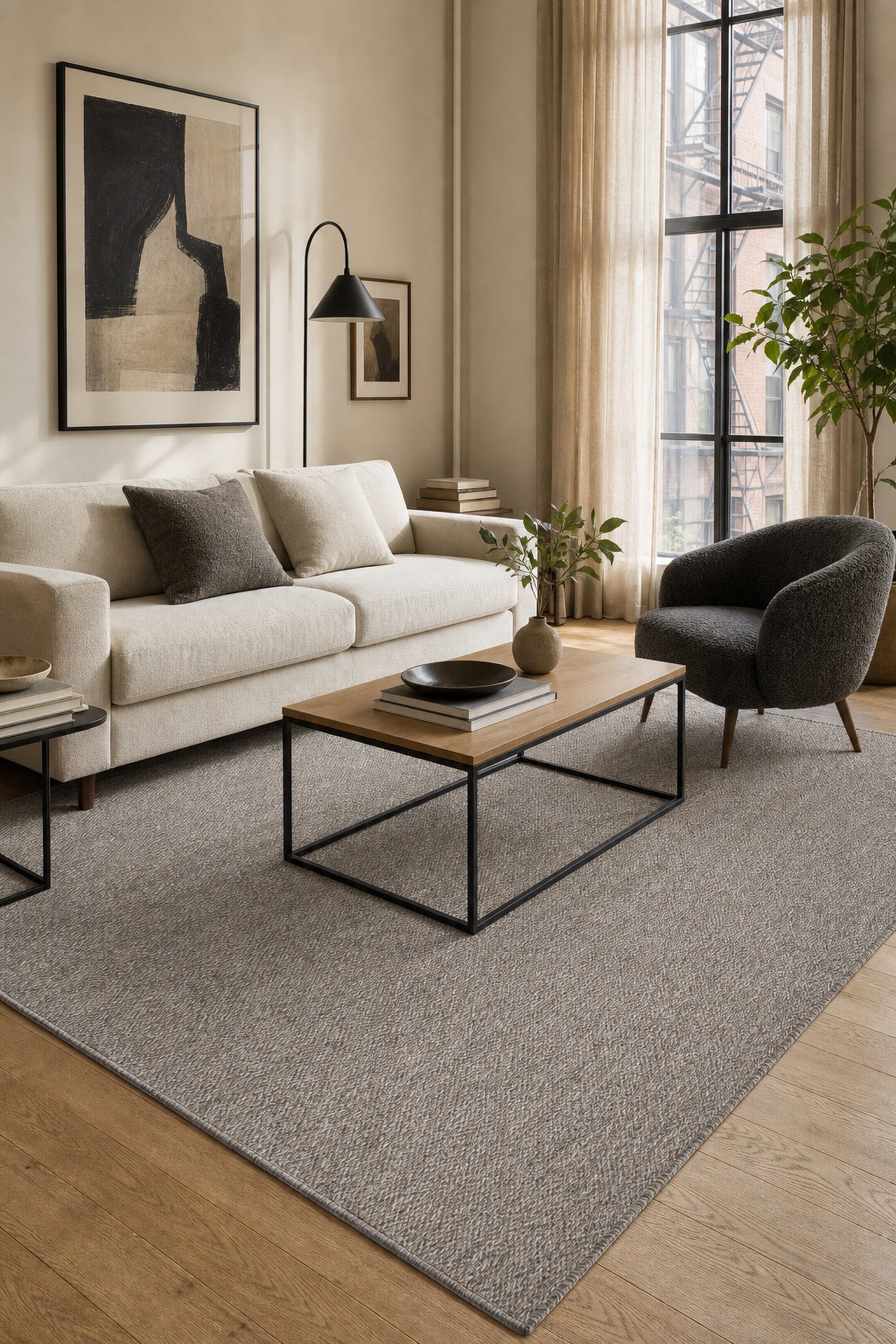 Luna LN02 Grey lifestyle - büyük 6m² salon sahnesi
