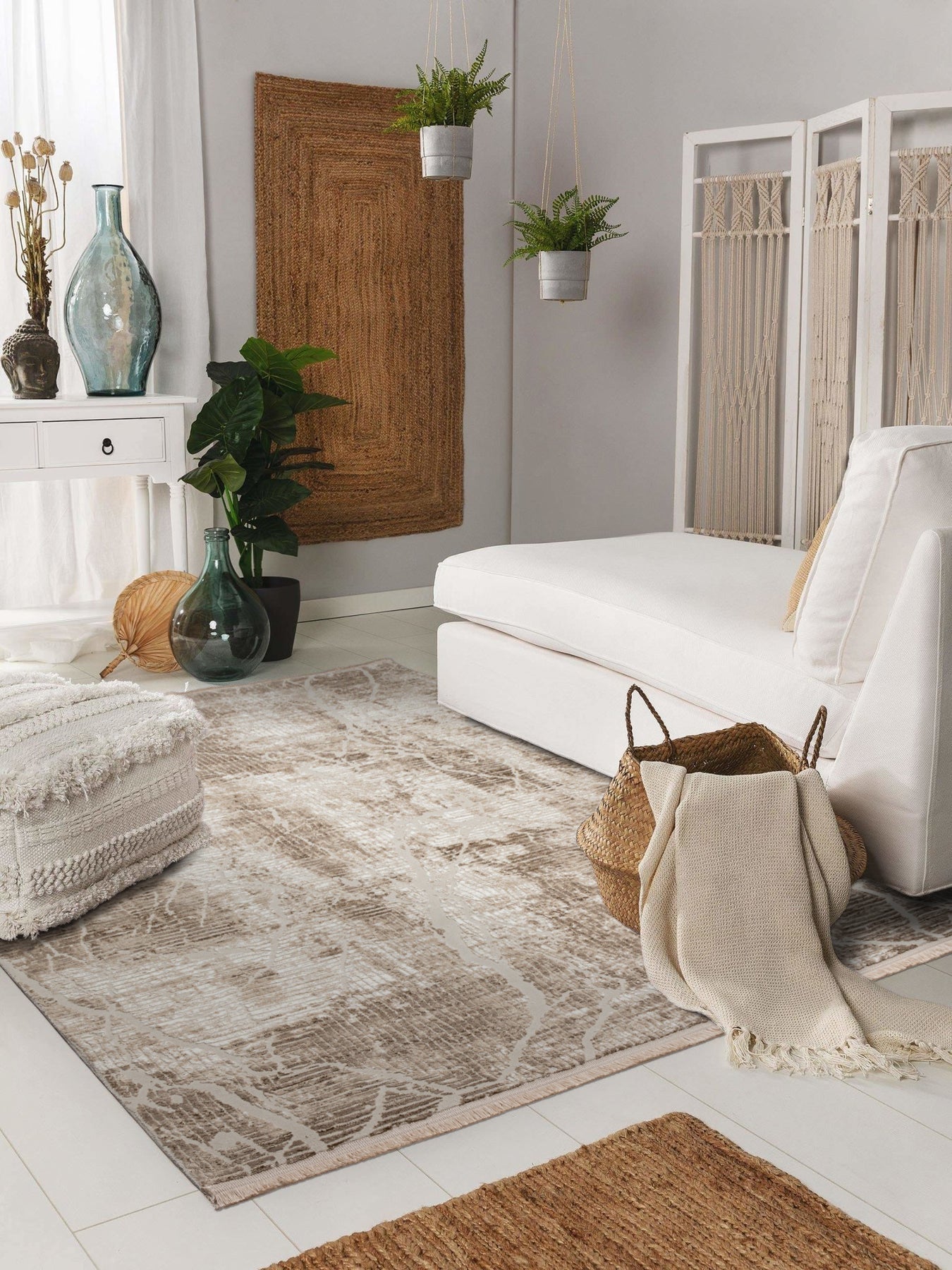 Vega VG03 Beige Modern Salon Halısı